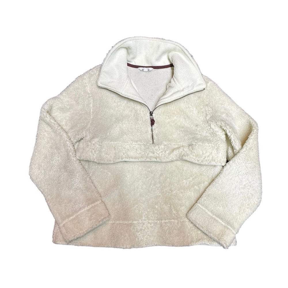 L.L. Bean Cream Sherpa Sweater for Cozy Comfort